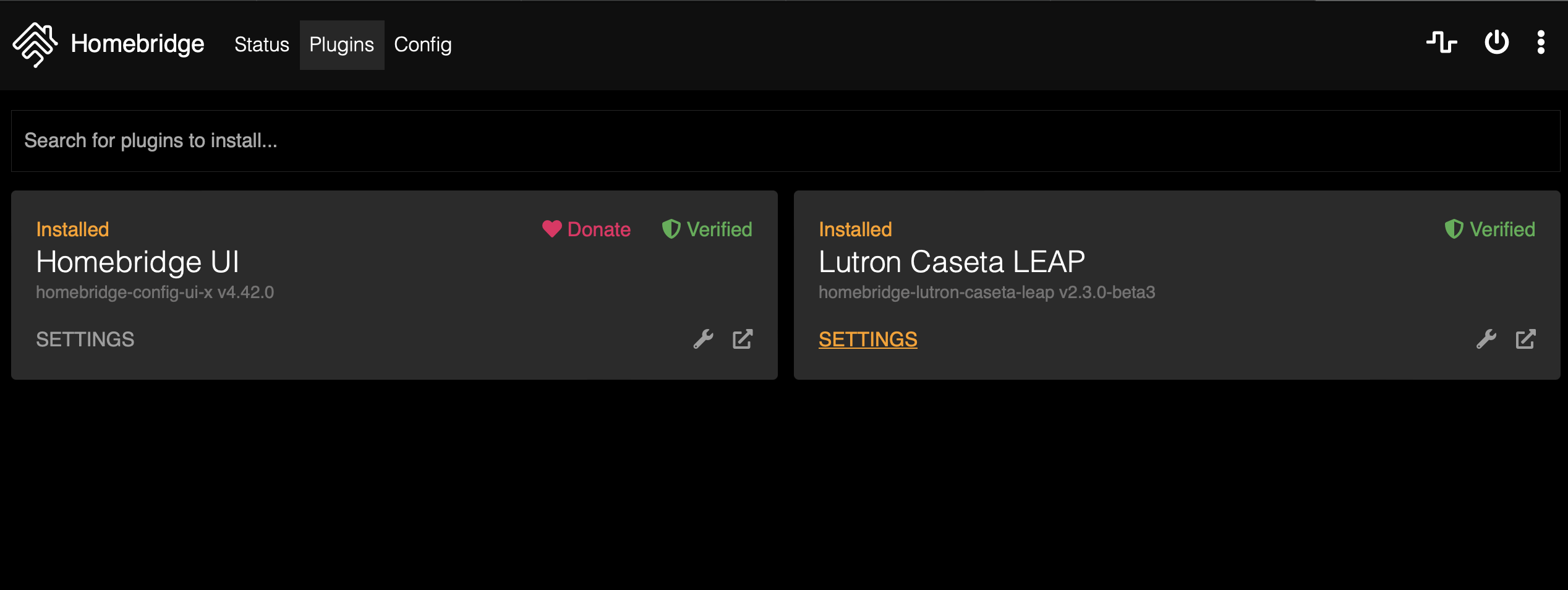 npm.io view of all installed plugins