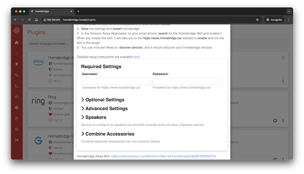 Plugin Settings