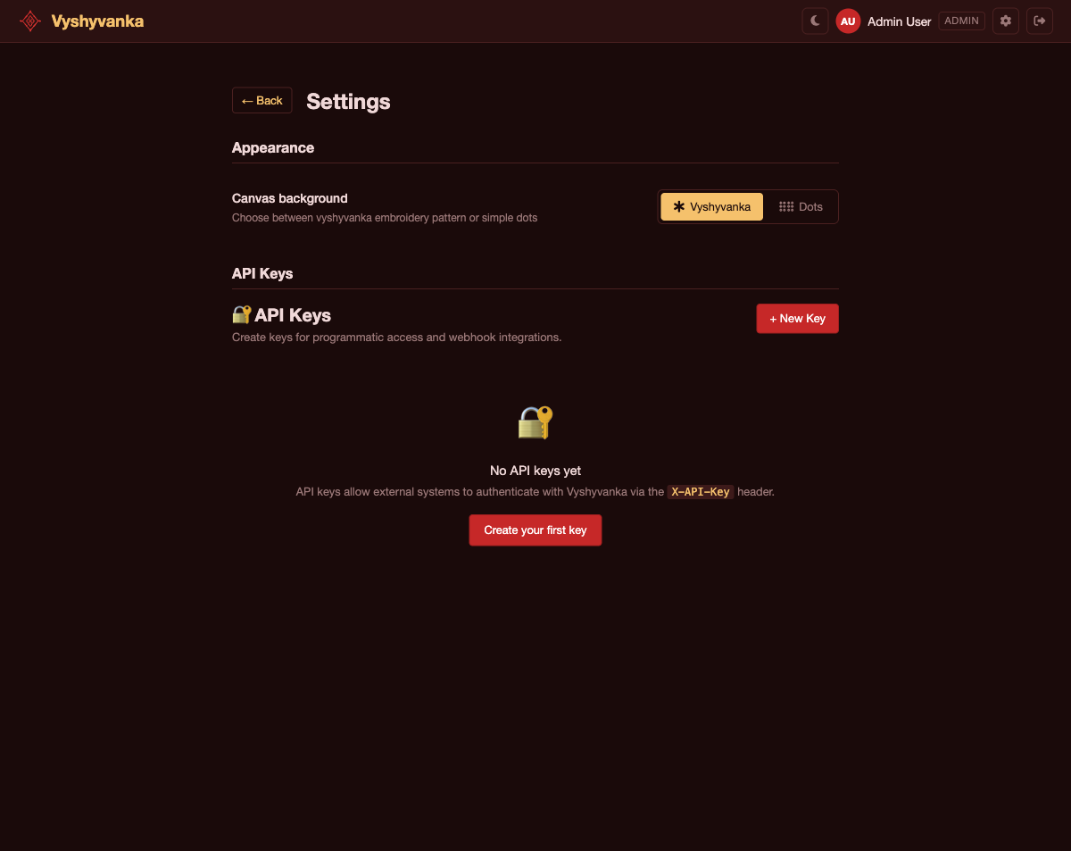 Settings Dark