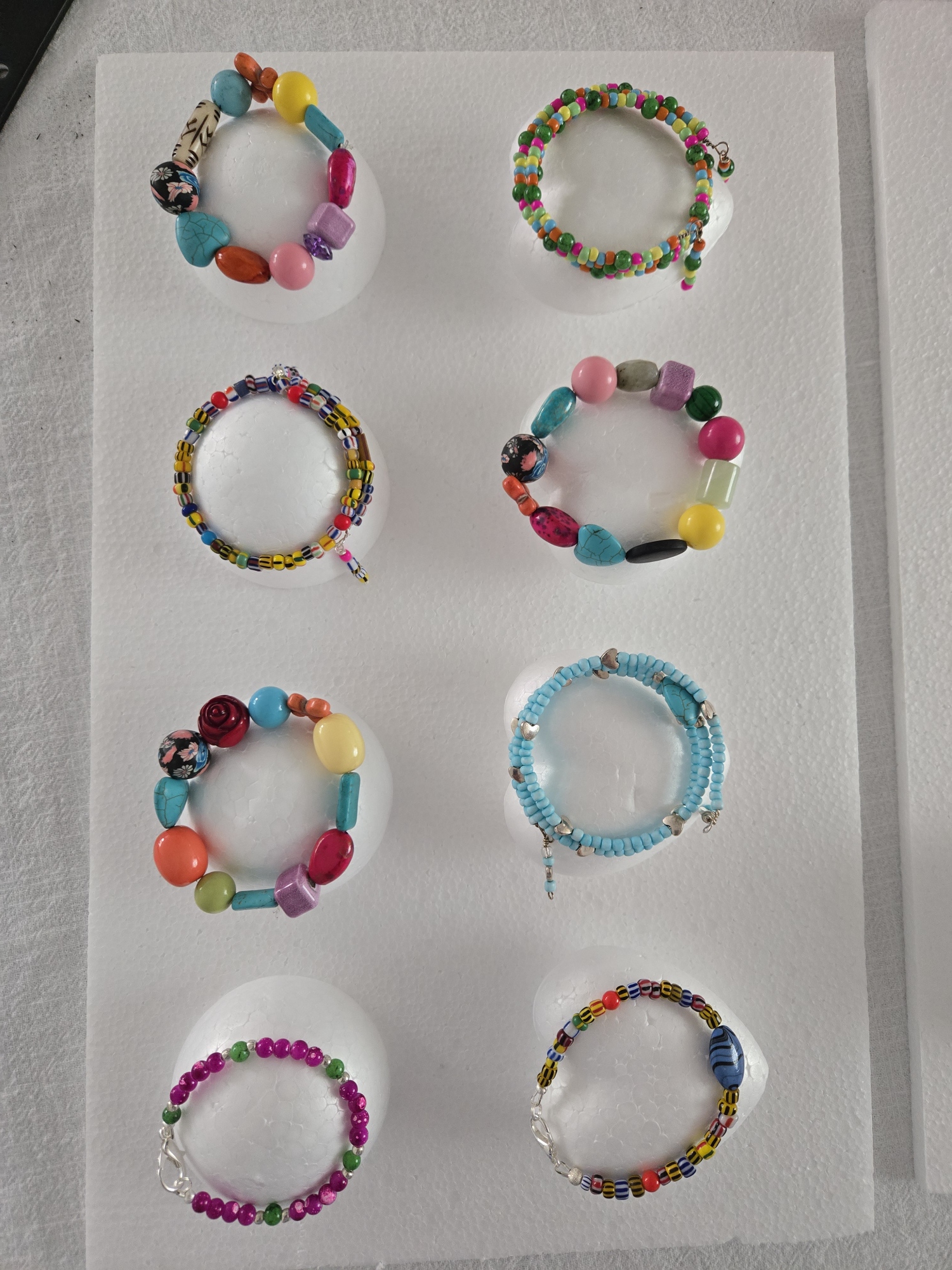 Glass Seed Bead Mix with 4mm Glass Beads