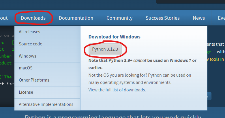 Download Python