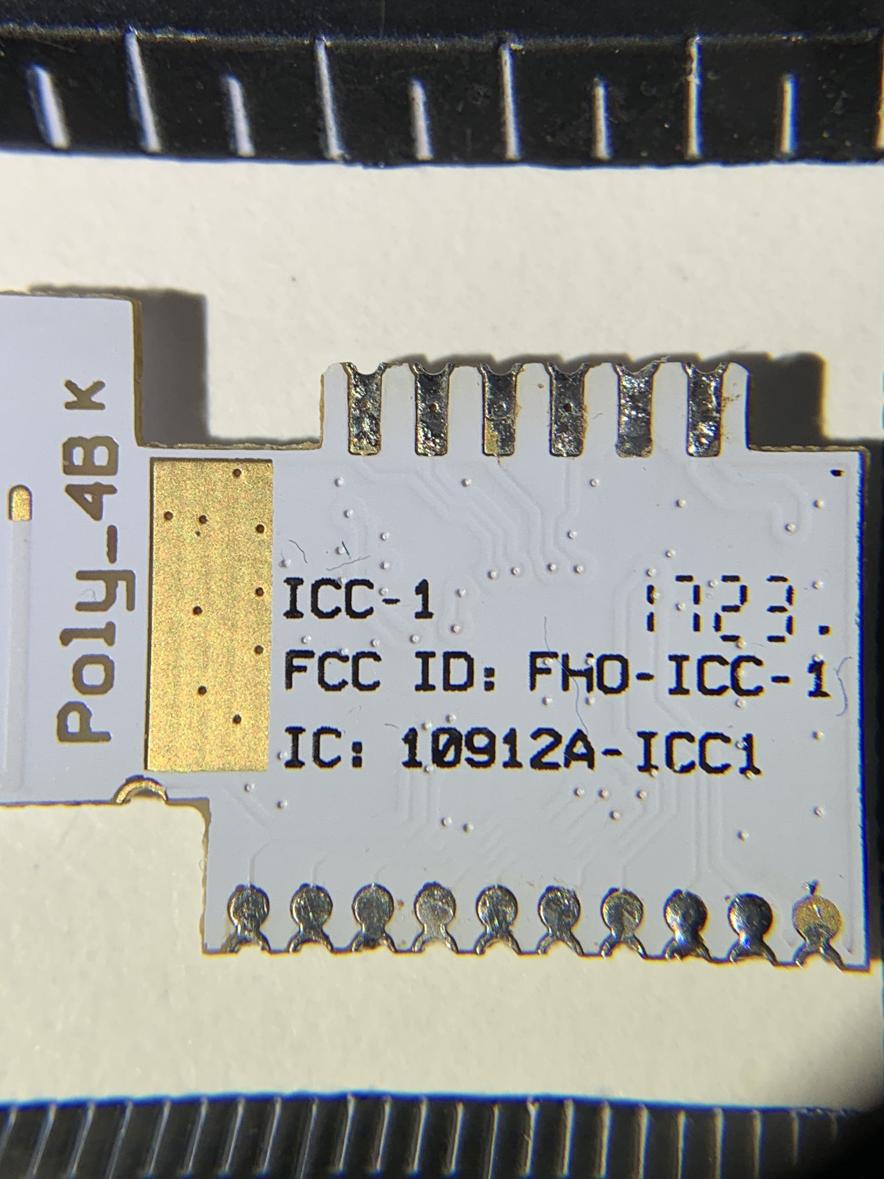 Back of IKEA TRÅDFRI module (ICC-1)