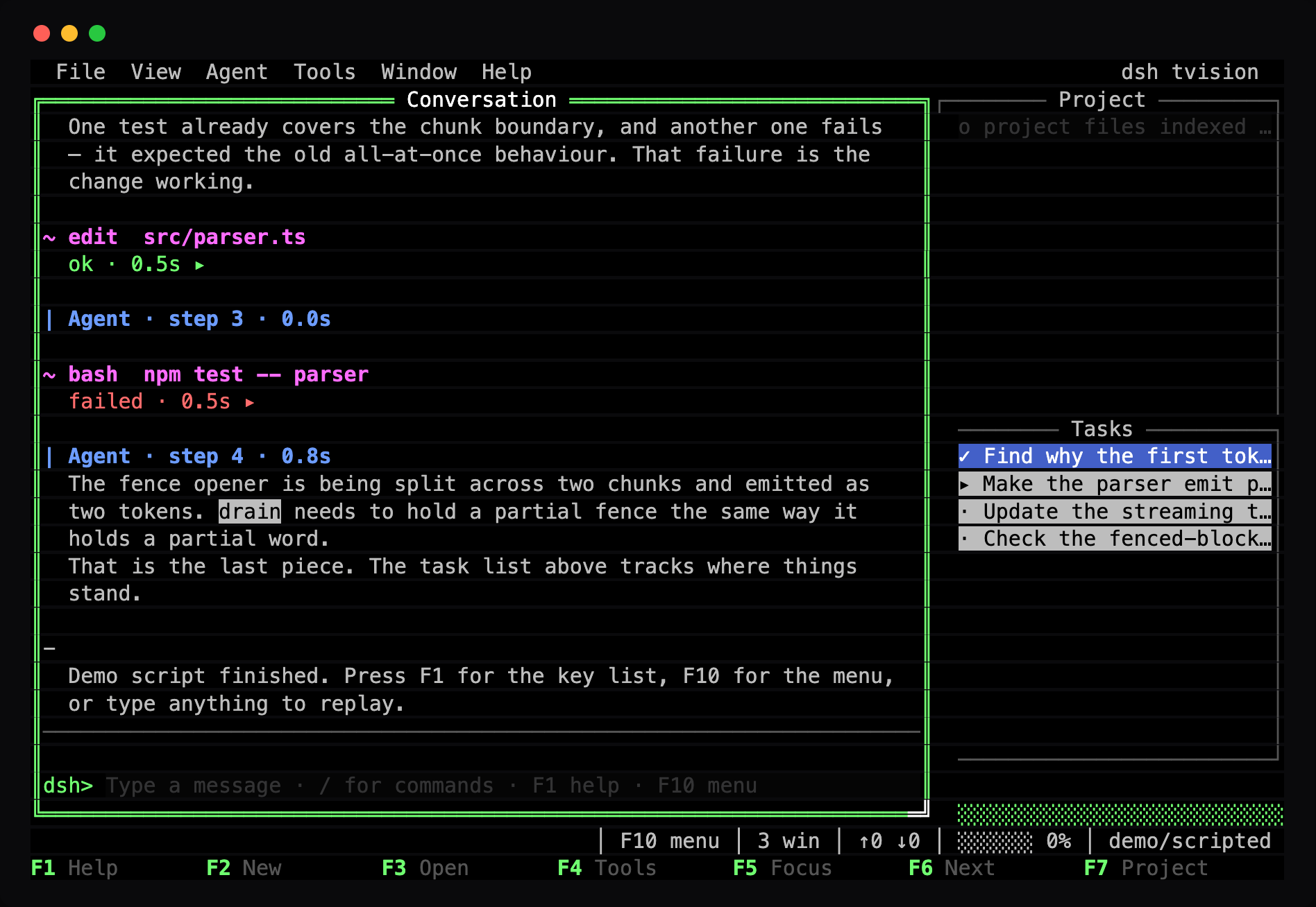ANSI, One Dark style