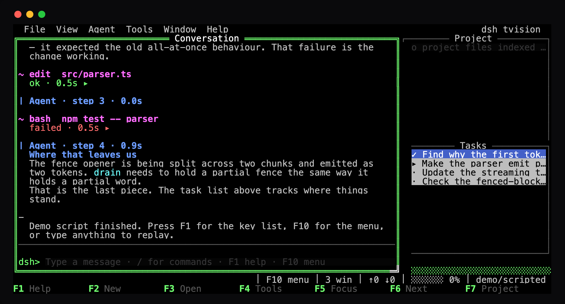 ANSI, One Dark style