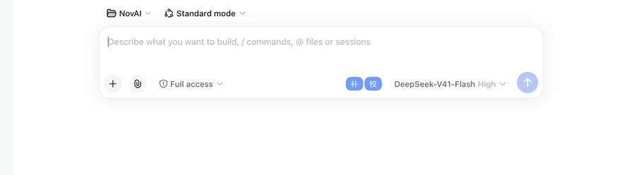 Demo: streaming ghost-text completion, typo underline and one-key fix