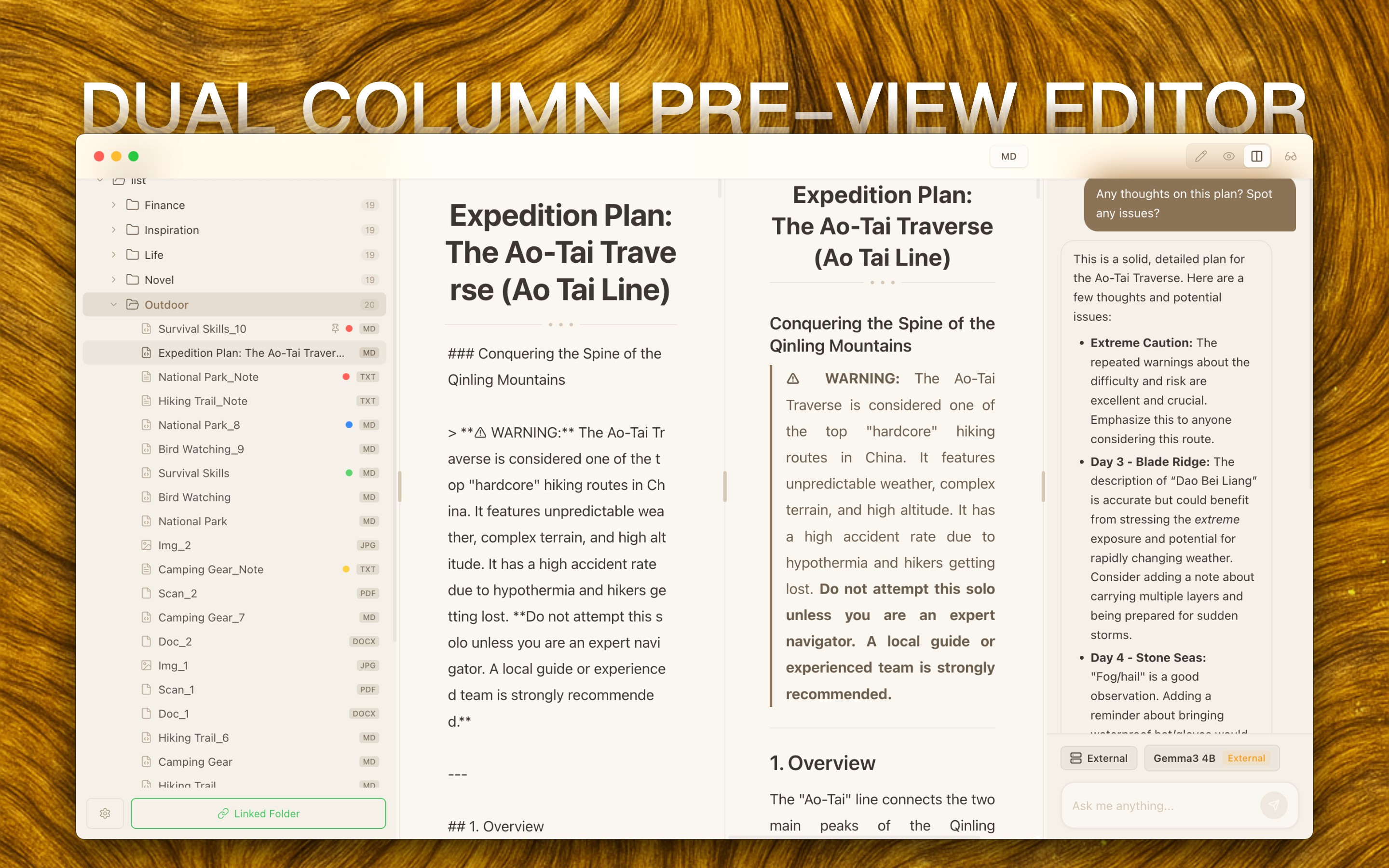 Dual-Pane Editor