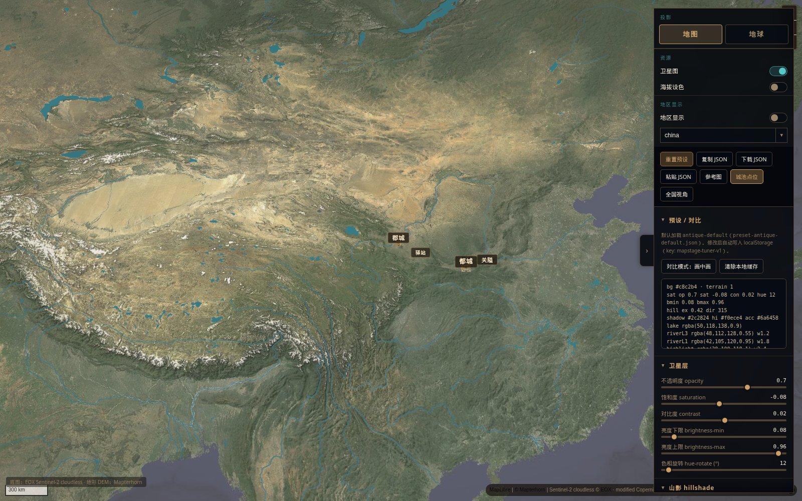 Tuner national map view