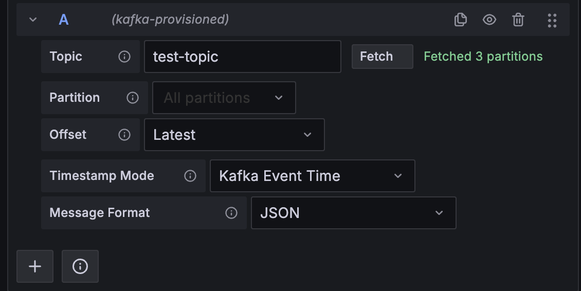 JSON query editor example