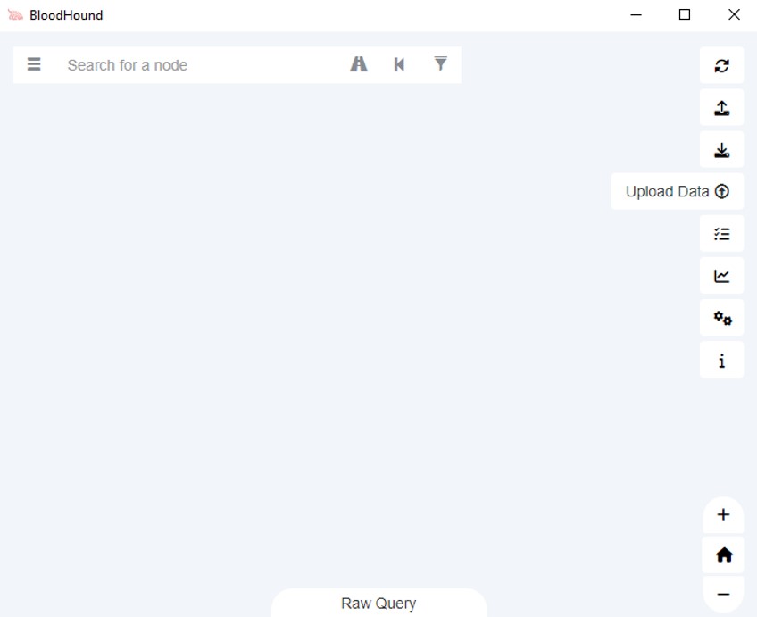 Screenshot showing the upload status in BloodHound.