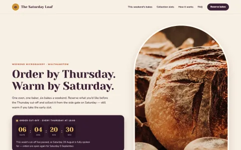 Bakery Preorder