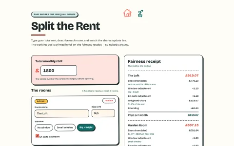 Split the Rent