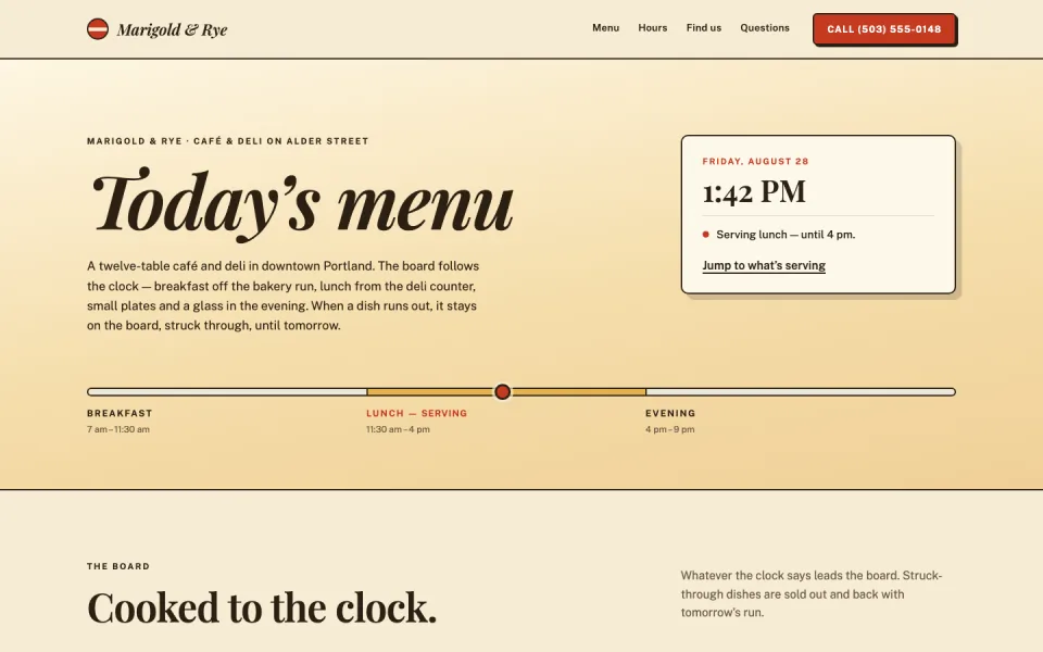 Today's Menu