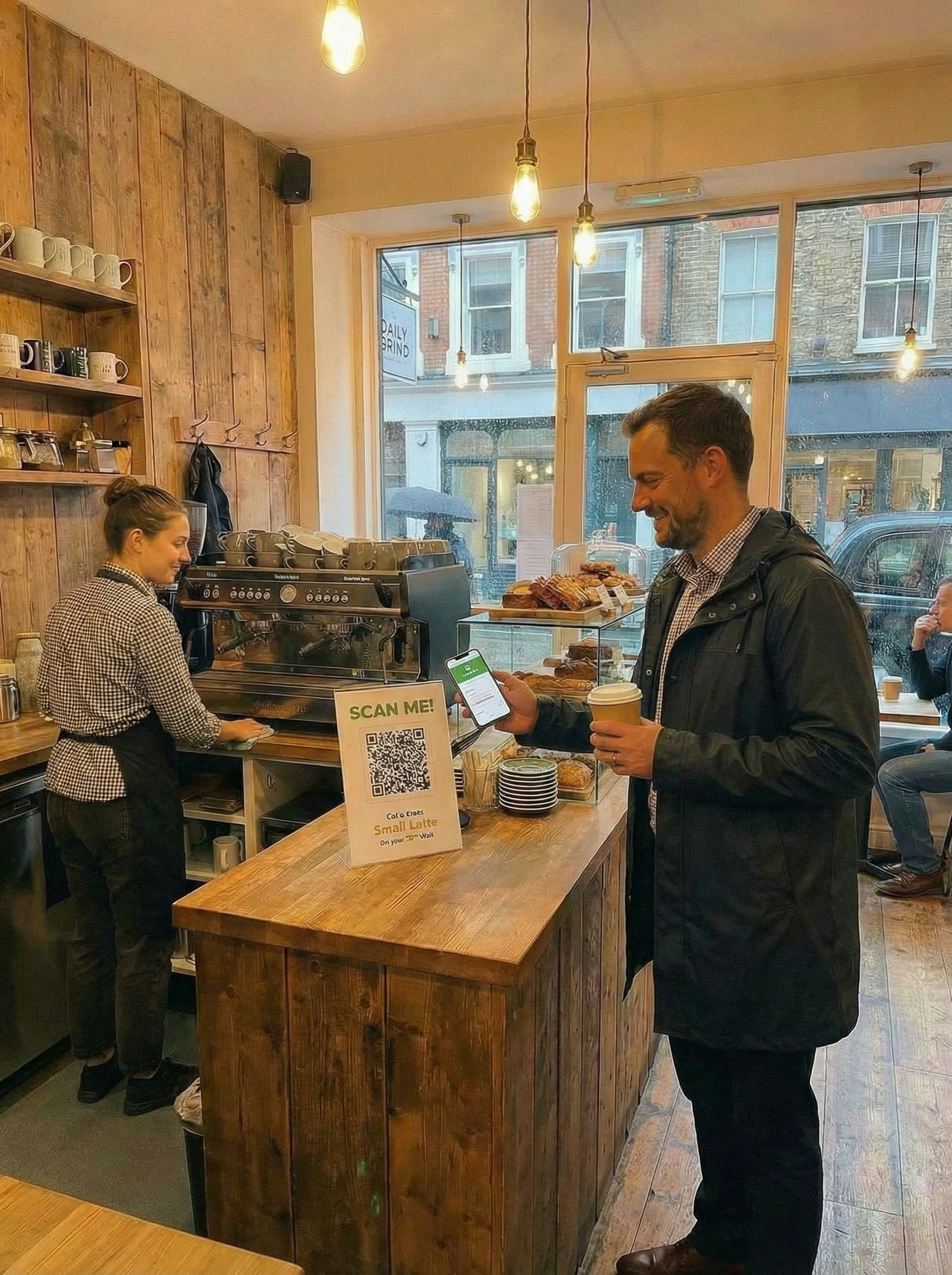 Customer sees progress