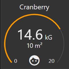 Node-RED dashboard widget node-red-contrib-ui-artless-gauge secondary