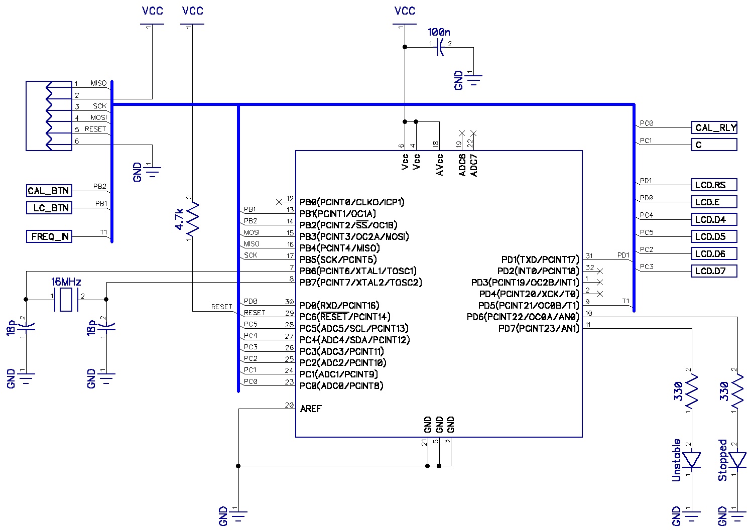 Microcontroller Schematic