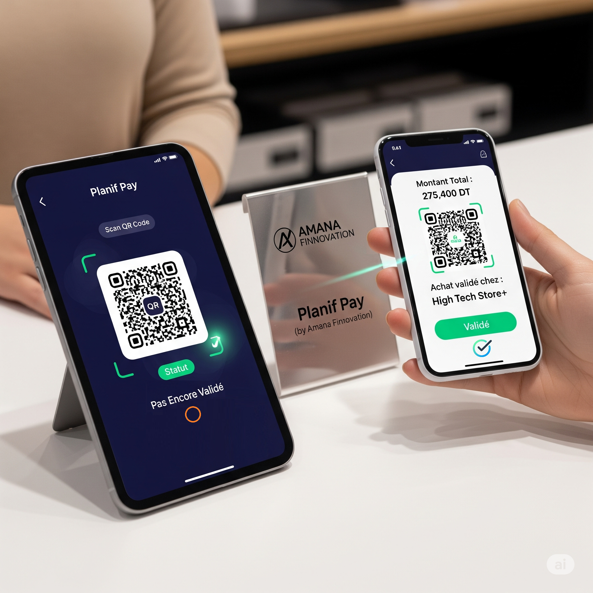 Planif Pay Step QR Code Validation