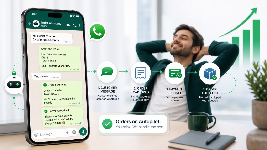 How to Take Orders on WhatsApp Without Lifting a Finger