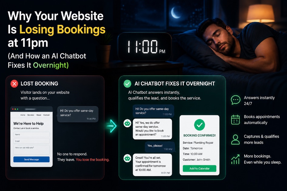 Why Your Website is Losing Bookings at 11 PM