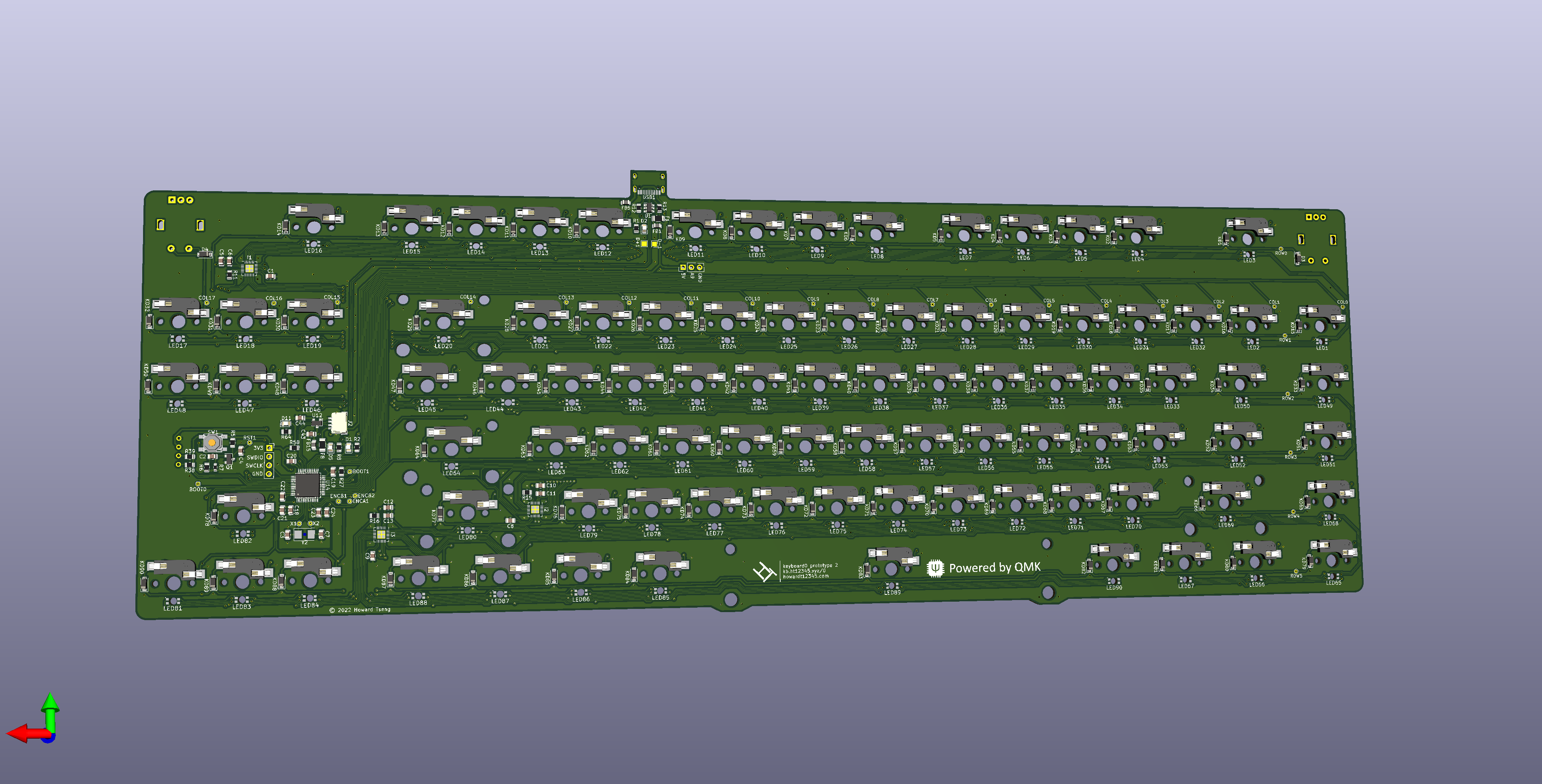 Render of p2 PCB