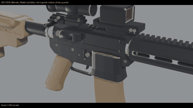 The cycle on an AR-15 with a magnifier and a holographic sight