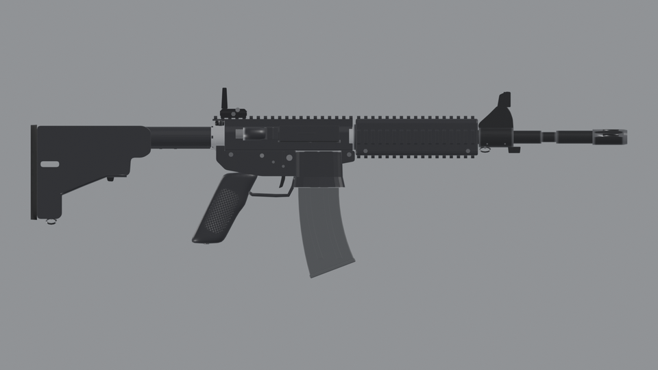 An M4A1 from its right side
