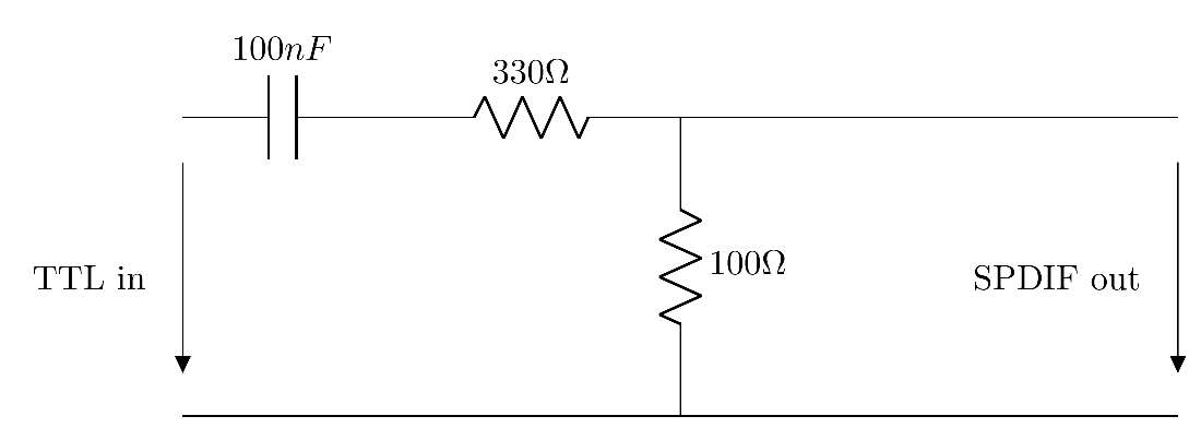 SPDIF converter circuit
