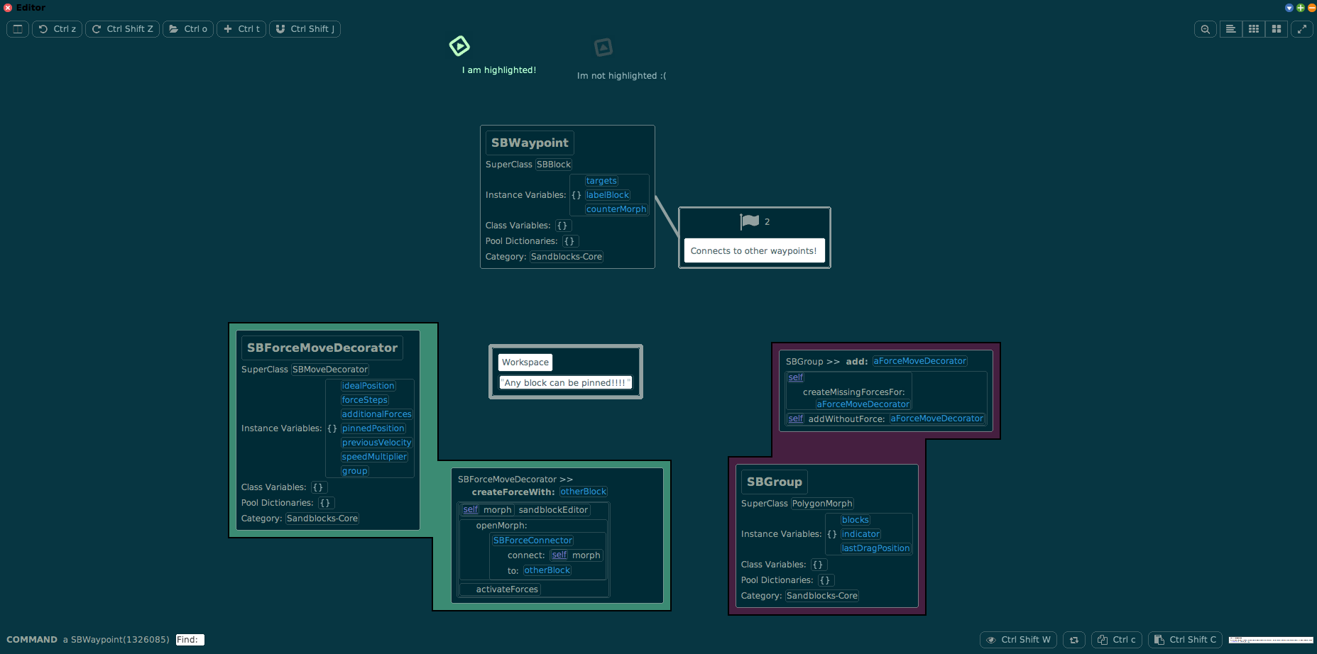 Screenshot of the subsystem