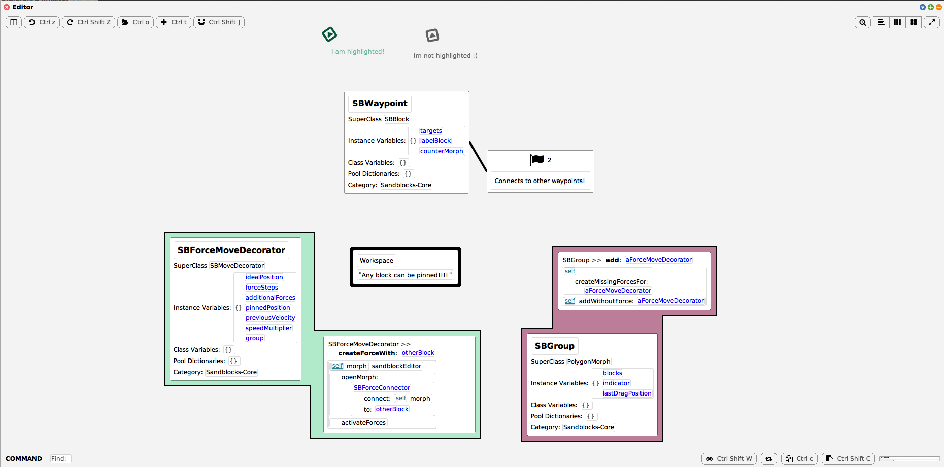 Screenshot of the subsystem