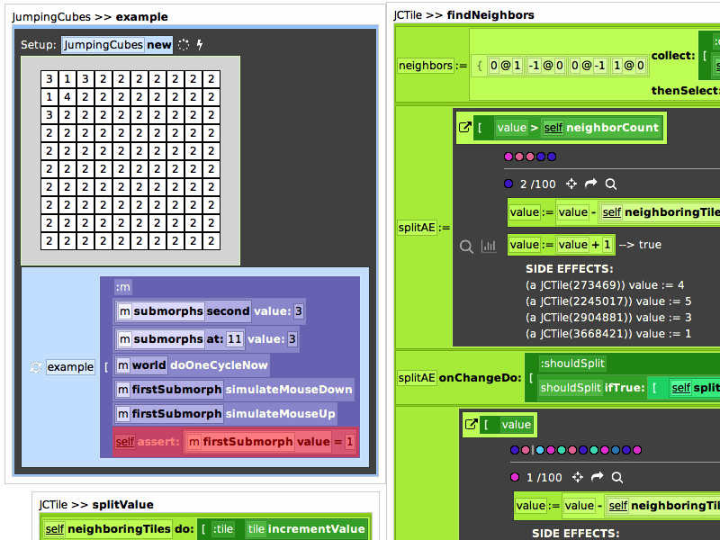 Screenshot of the subsystem