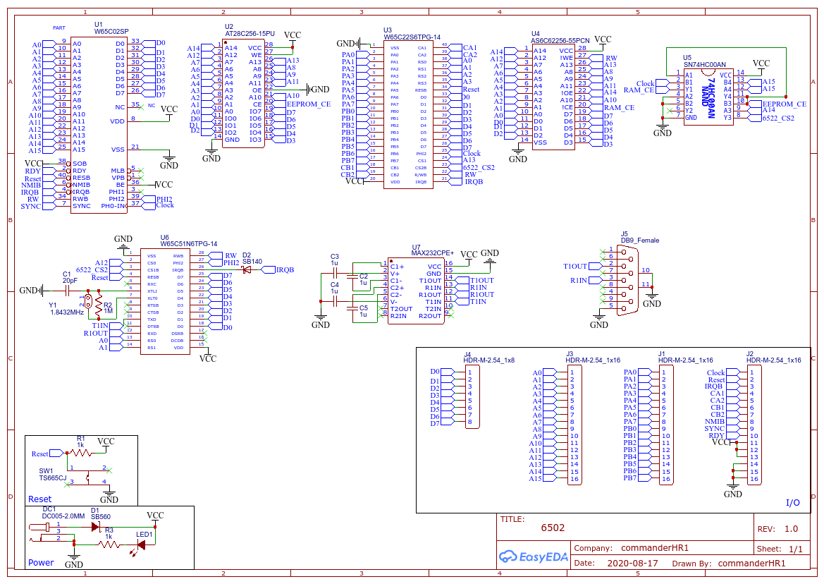 6502 Schematic