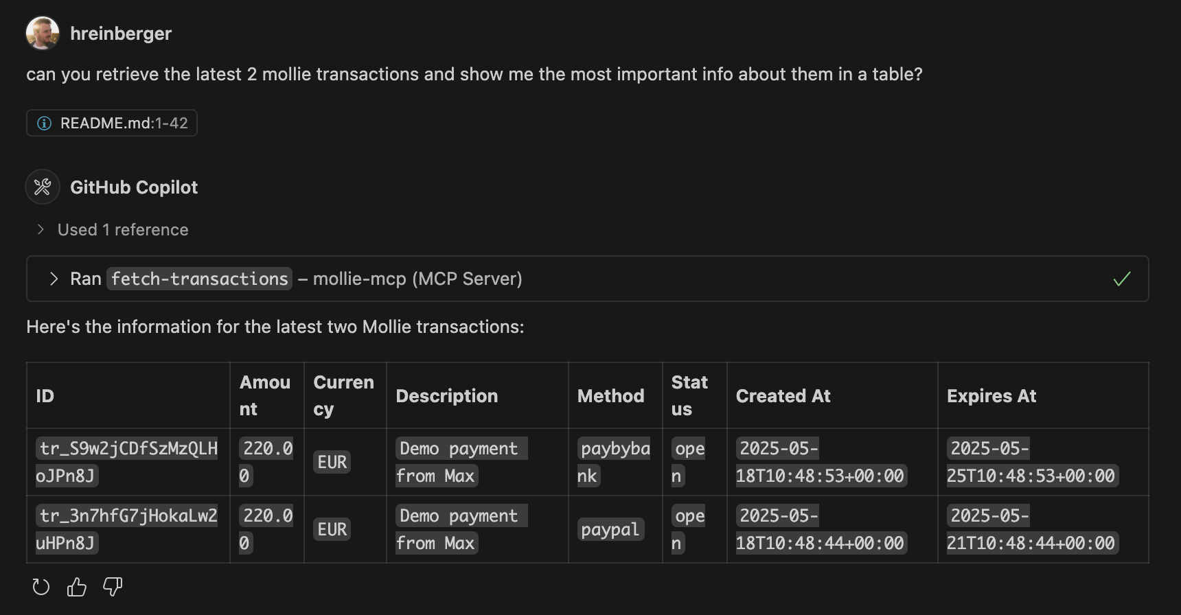 Mollie MCP Server Integration