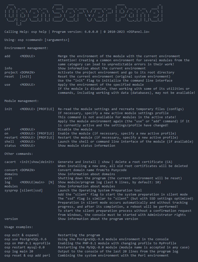 Open Server Panel Console