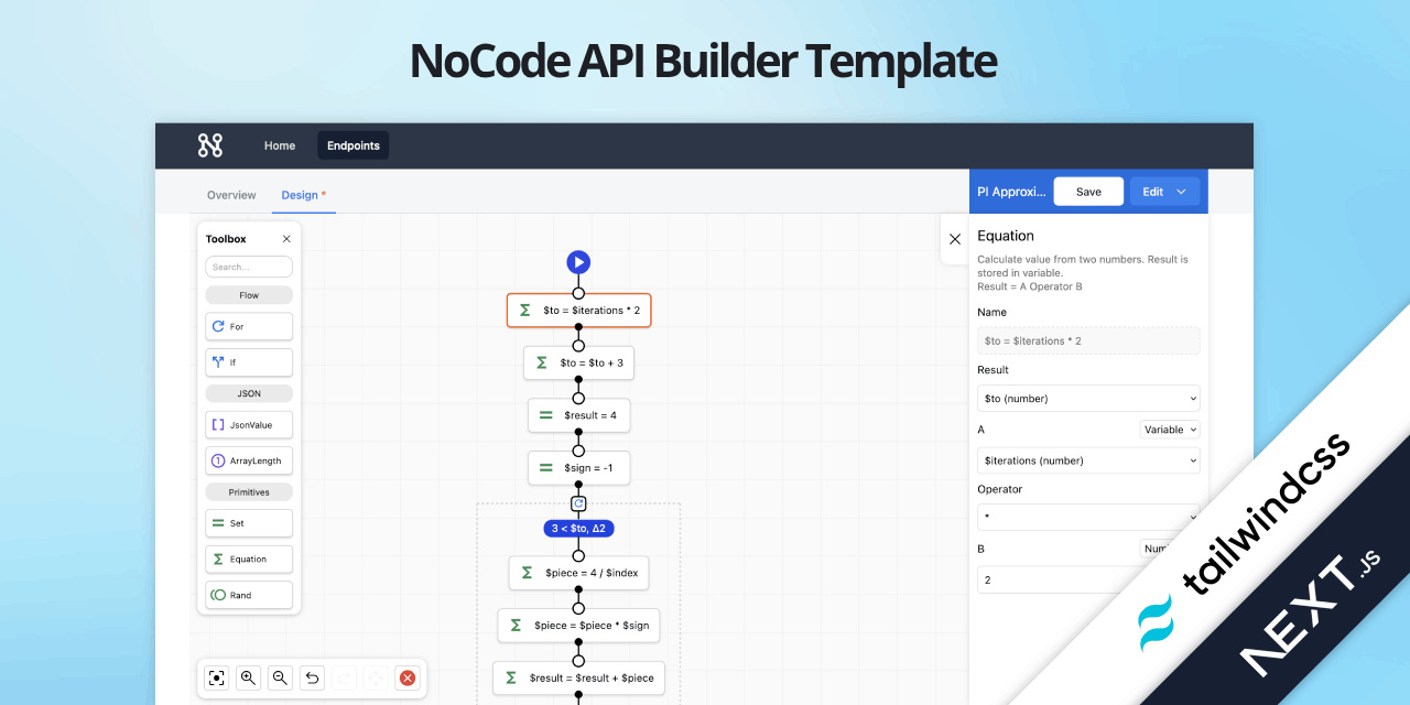 NoCode API Builder Template