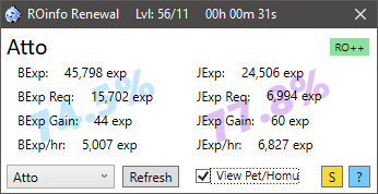 Running with EXP Calc