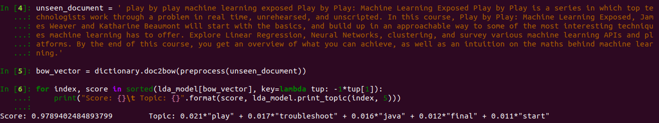 Machine learning query from Play by Play series