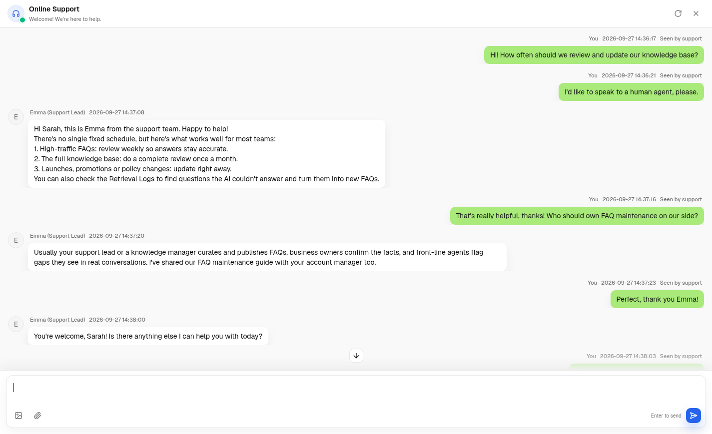 Customer Chat