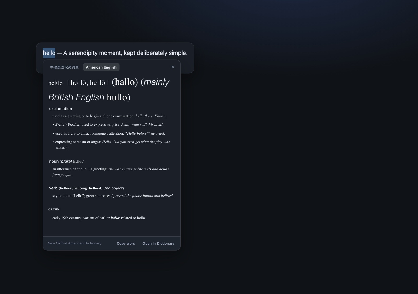 
|
|
7
|
+
![Full macOS Dictionary entry