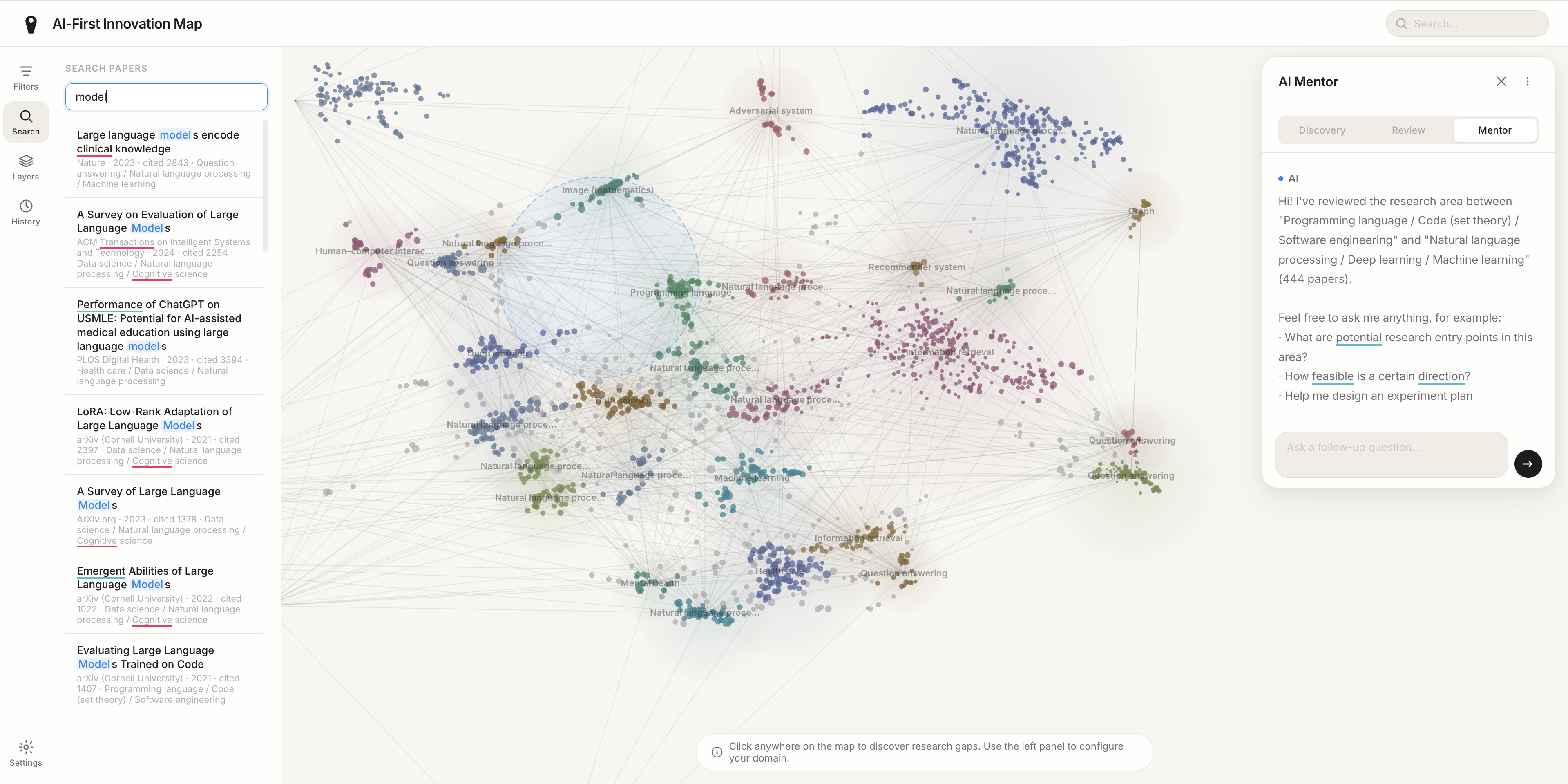 Paper Map — interactive paper knowledge map