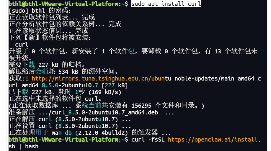 在 Ubuntu 上安装 curl