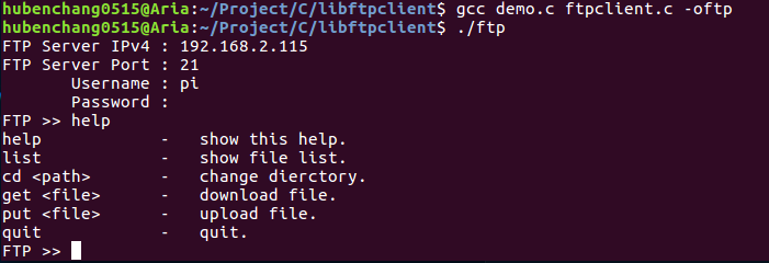 GitHub - hubenchang0515/libftpclient: A library of ftp client on Linux ...