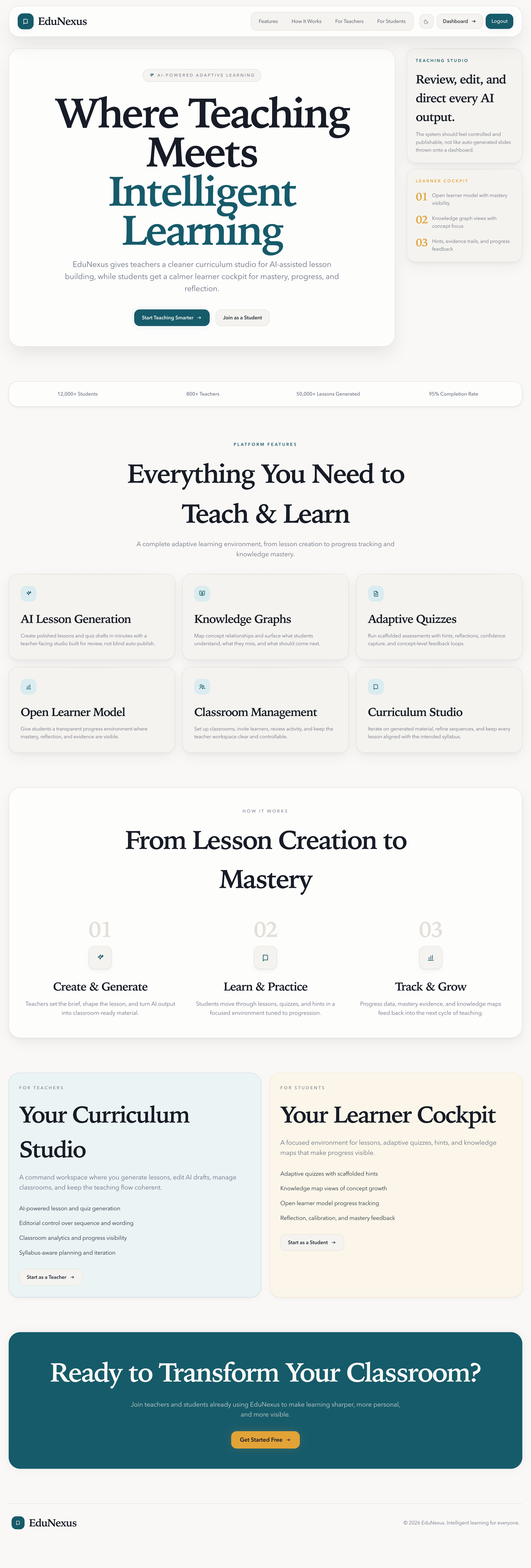 Landing page