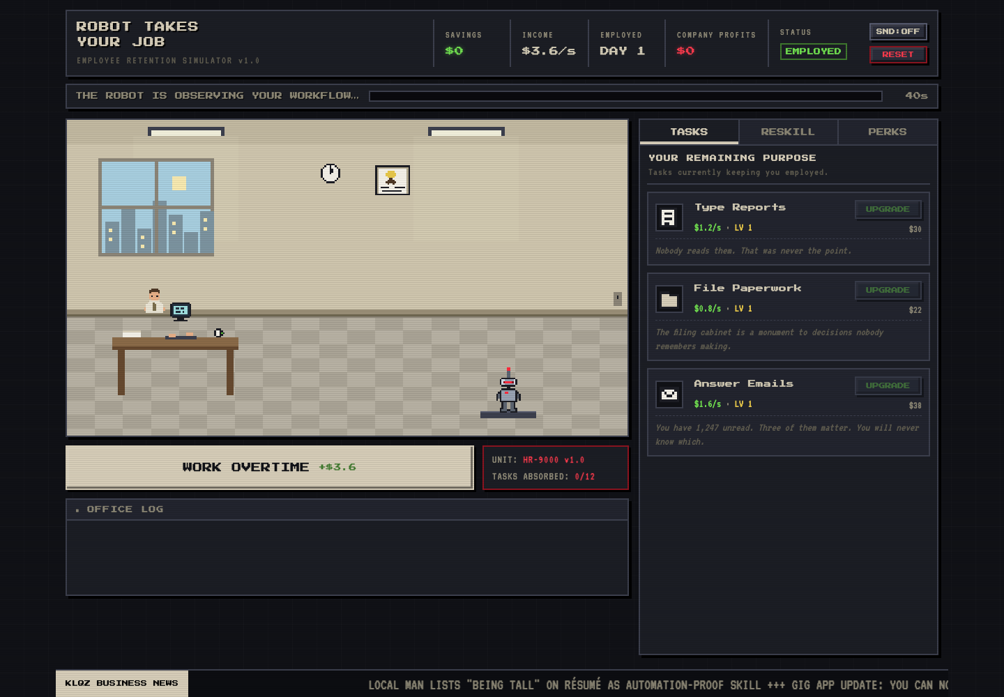 ROBOT TAKES YOUR JOB — screenshot