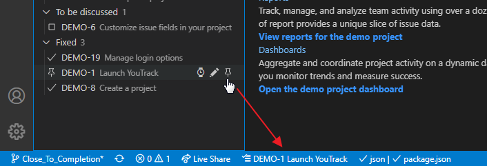 youtrack status