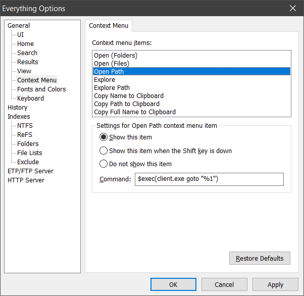 Everything Options for Integration with FRC