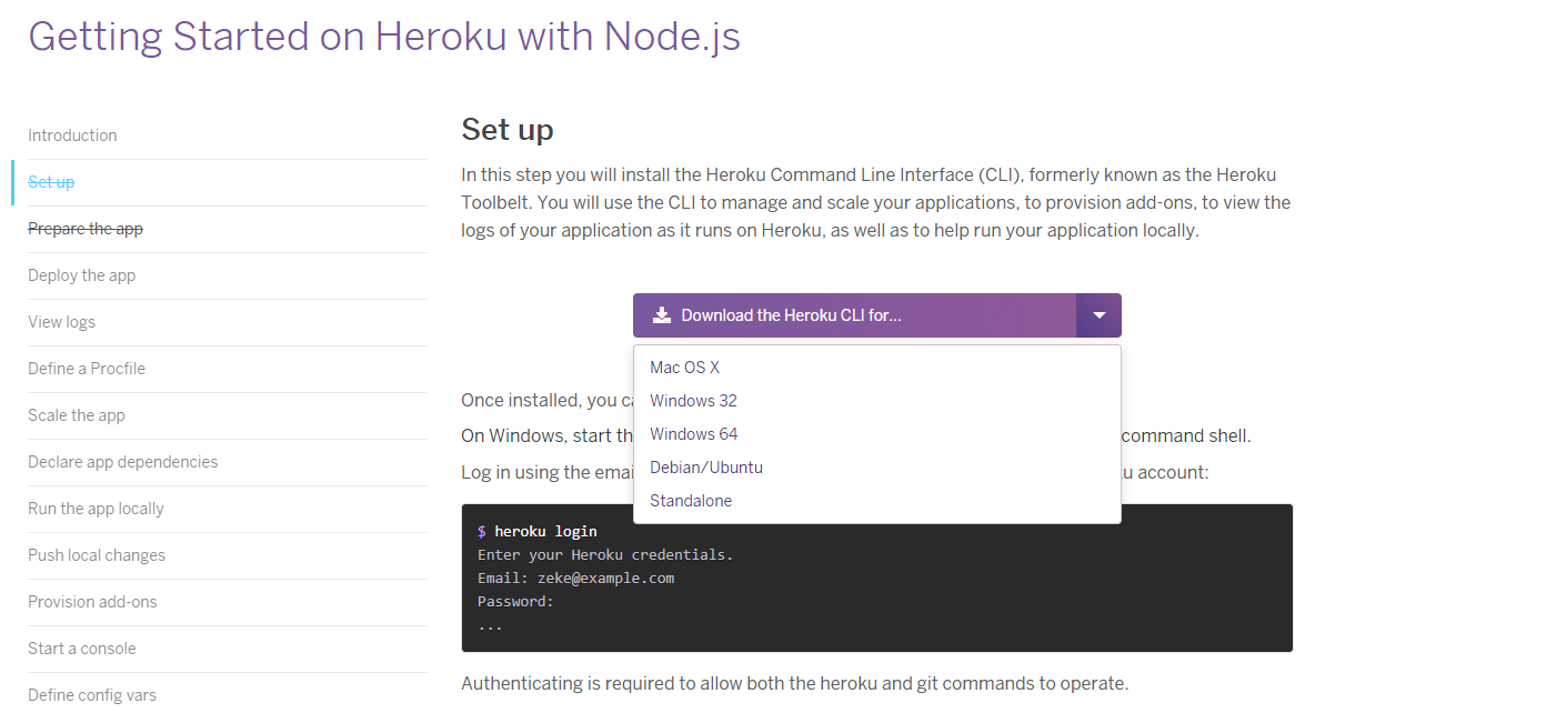 Heroku CLI Download