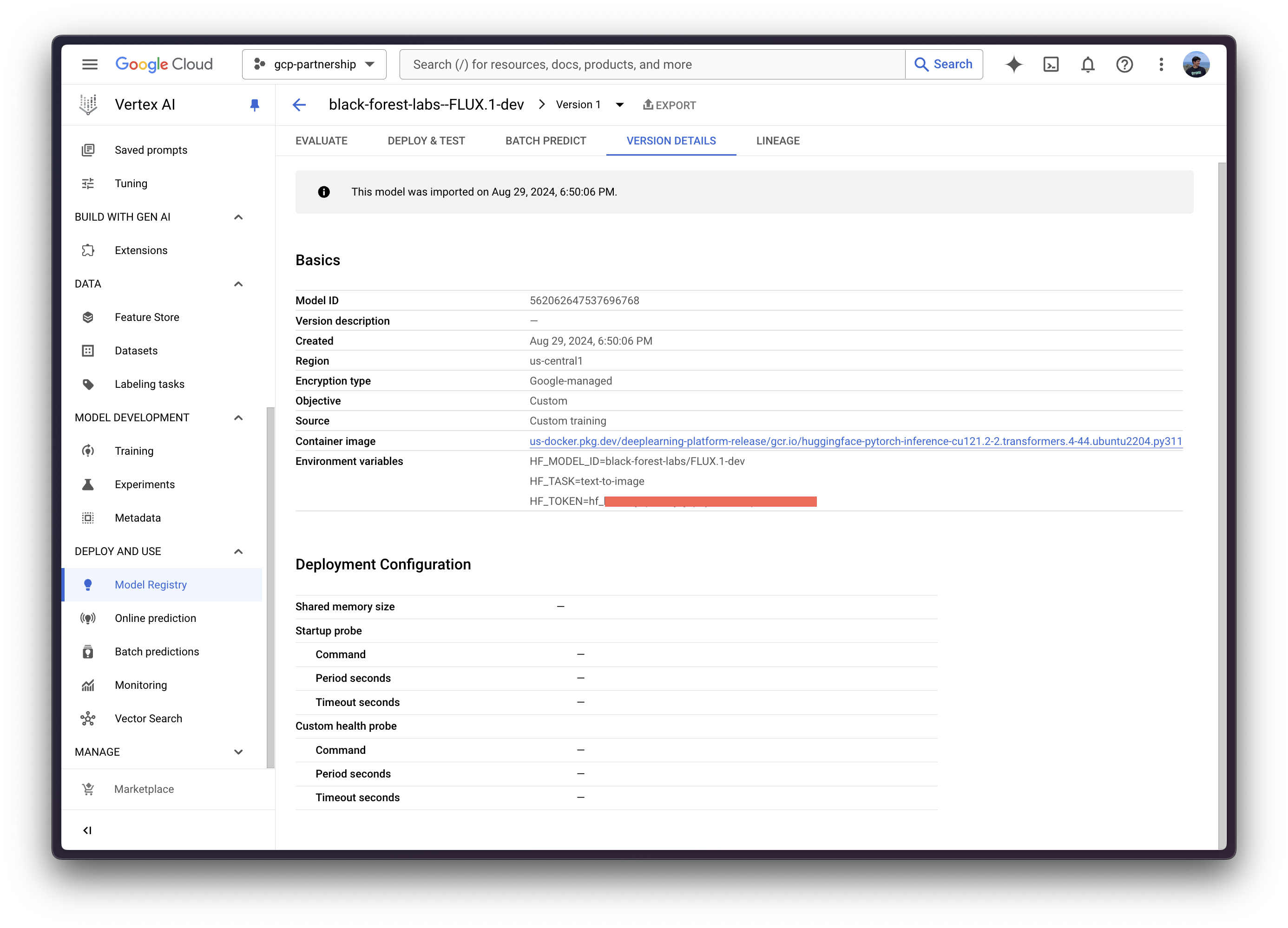 Model Version in Vertex AI Model Registry