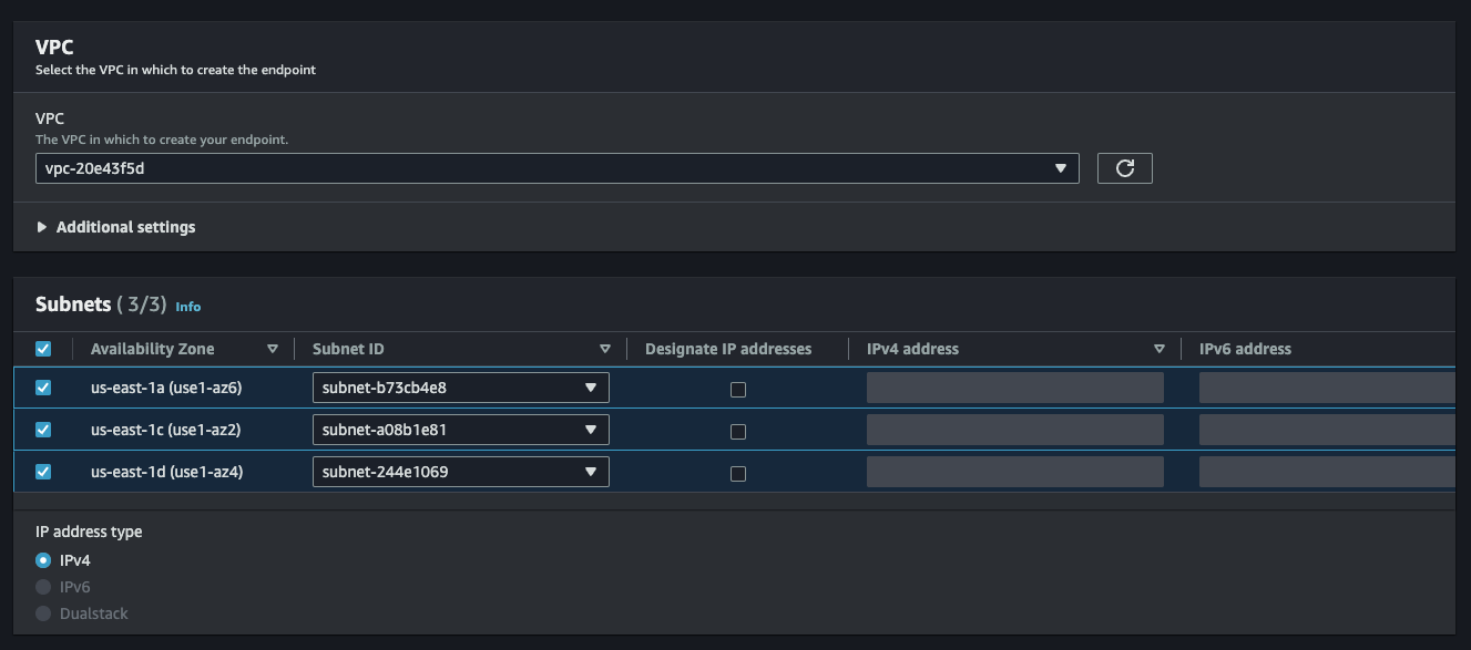 vpc endpoint