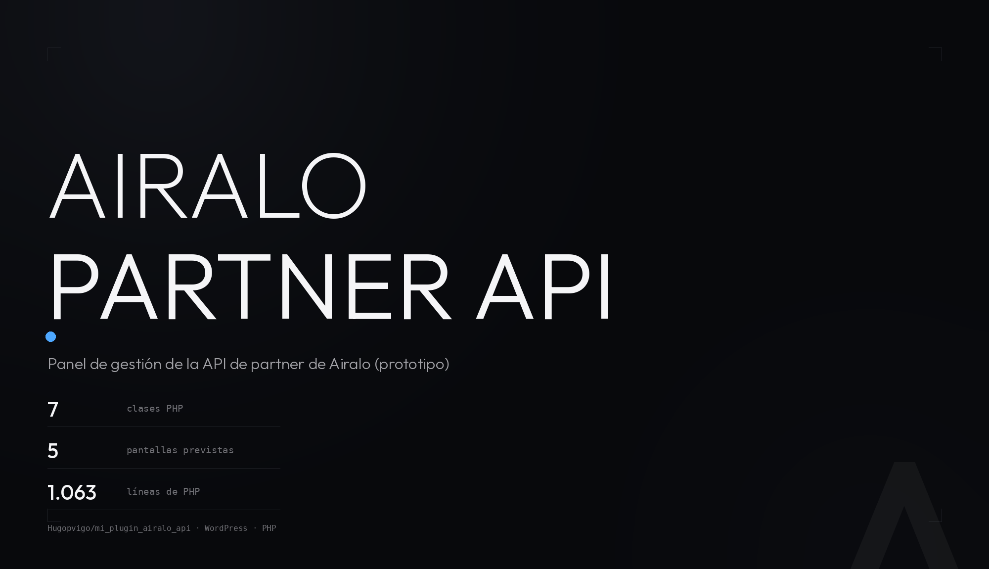 Mi Plugin Airalo API — panel de gestión de la API de Airalo para WordPress