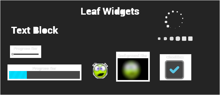 Leaf Widgets Example