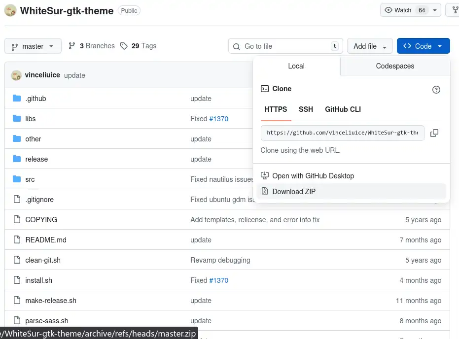 WhiteSur-gtk-theme zip